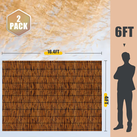 PAKNANO reed fence outdoor patio privacy visible in daylight
