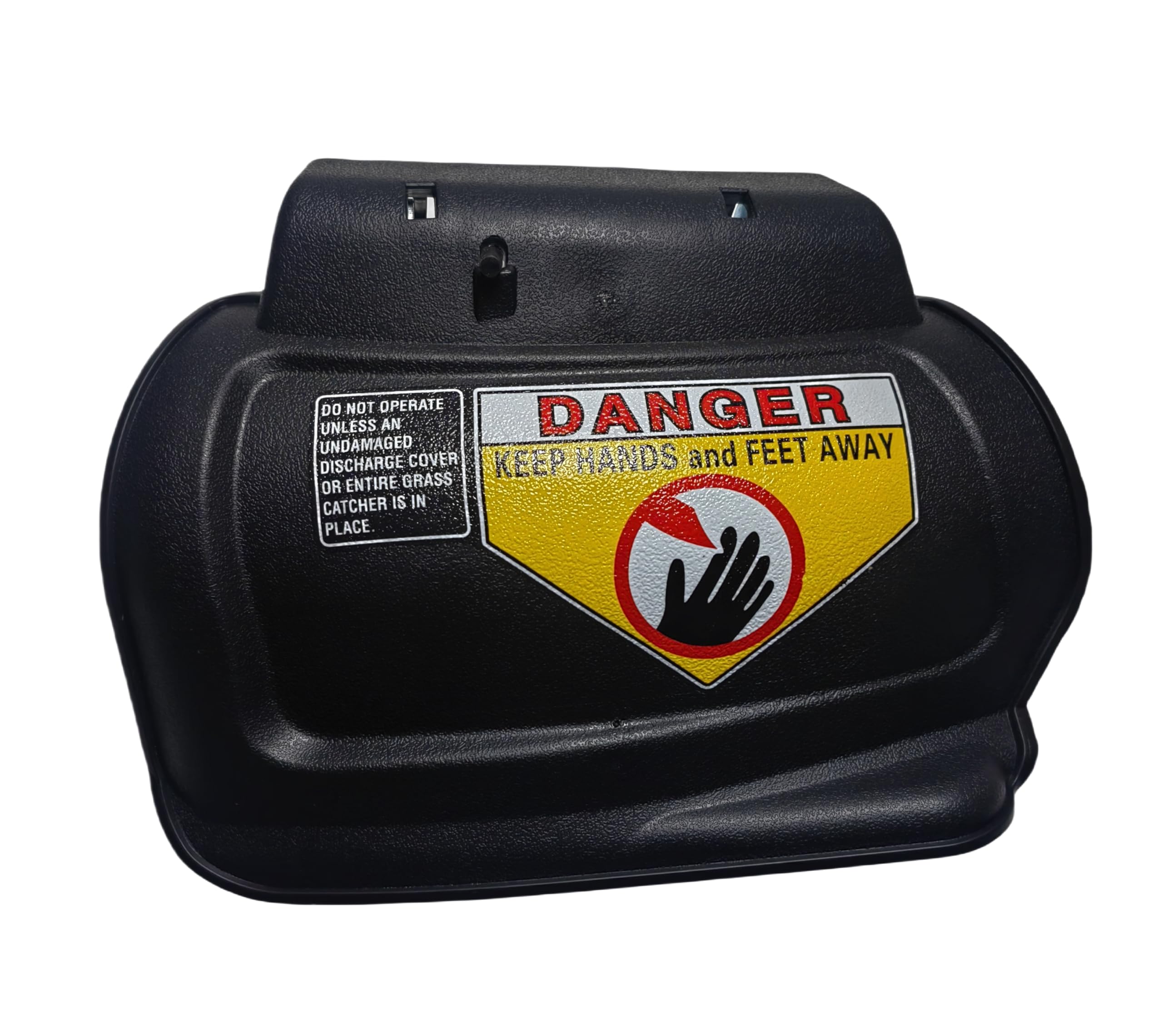Palart hinged mulch plug held in hand for compact, portable replacement