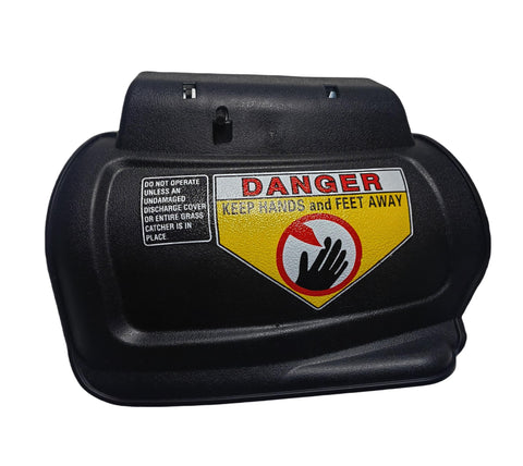 Palart hinged mulch plug held in hand for compact, portable replacement