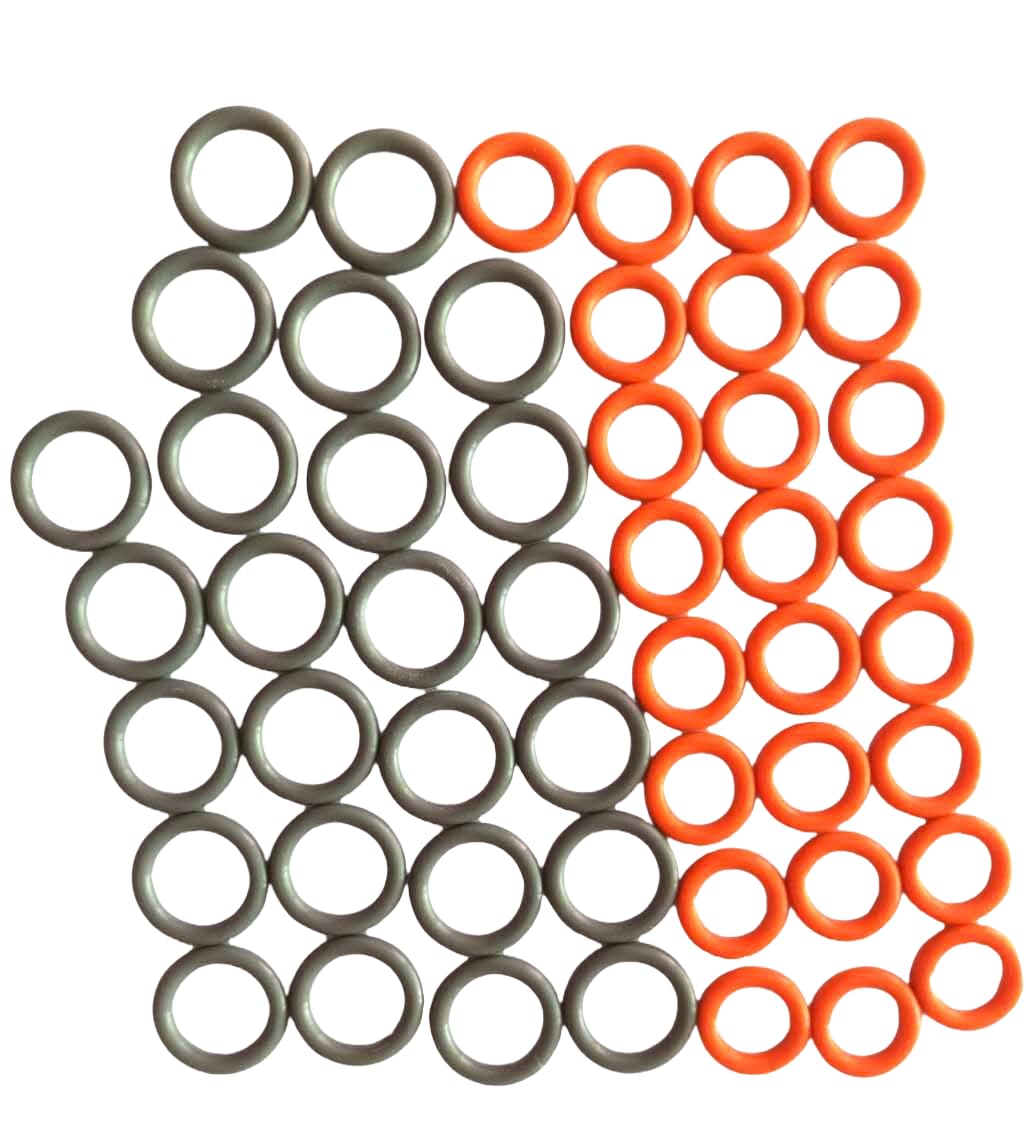 Palart gray 3/8-in QD O-Rings with 1/2-in ID for secure connections
