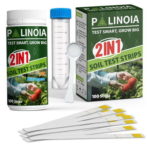 Palinoia soil testing kit 2in1 for accurate pH and nitrogen readings in gardens.