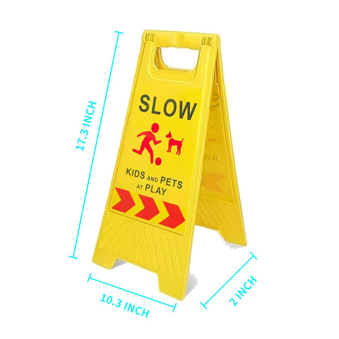 PALMEXX slow sign with universal symbols for quick recognition by drivers