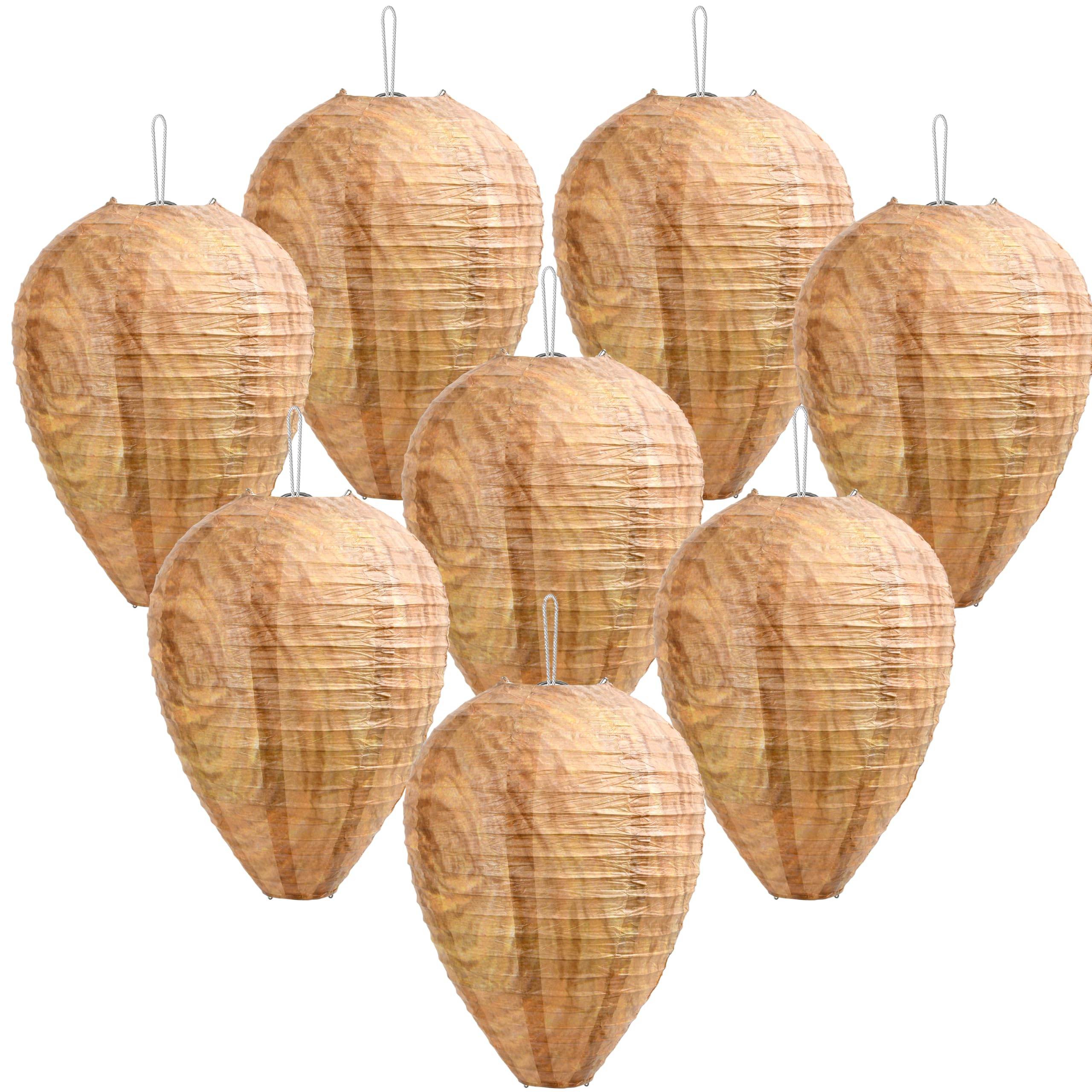 Palonu hanging wasp nest 6-pack enhances outdoor decor and interest.
