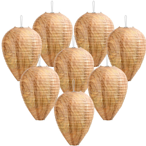 Palonu hanging wasp nest 6-pack enhances outdoor decor and interest.