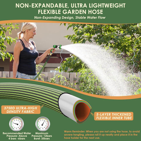 PALRORY high-density fabric hose delivers durable, kink-resistant performance during long watering sessions.