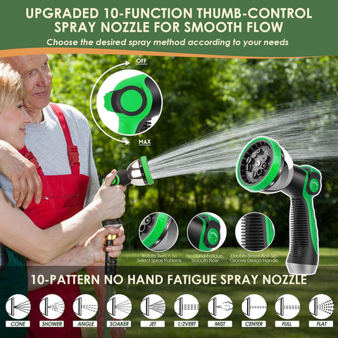 PALRORY 75ft hose shut-off valve close-up for leak prevention