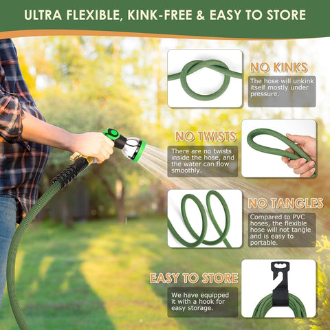 PALRORY hose with storage holder for neat garden space