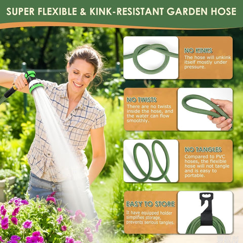 PALRORY non-expandable design provides stable water flow for precise watering.