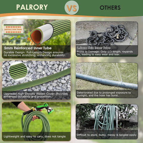 PALRORY true-length 100 ft reach allows comprehensive yard coverage.
