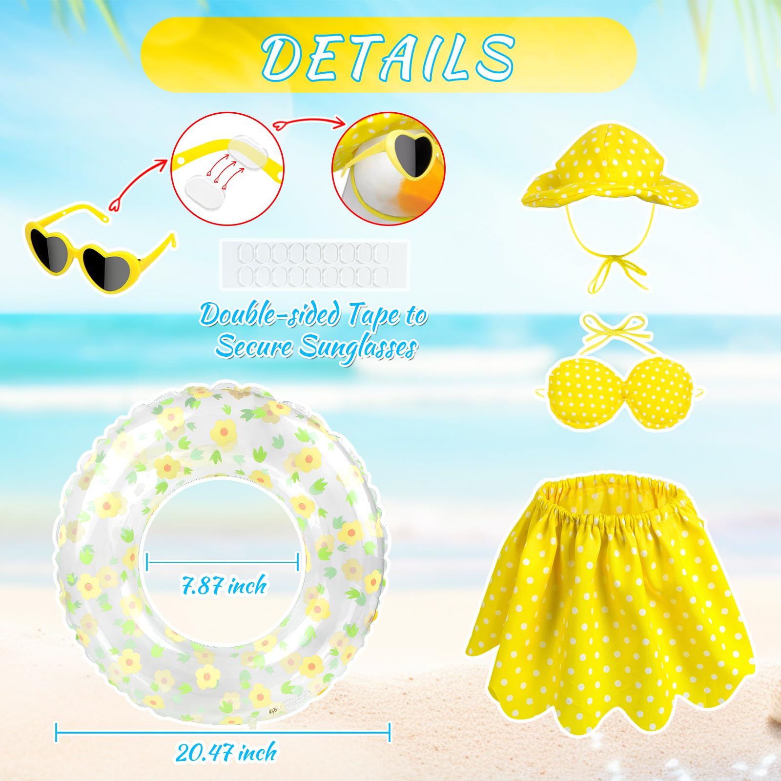 PaLuQiYa Hawaiian goose outfit front view showcases complete tropical ensemble.