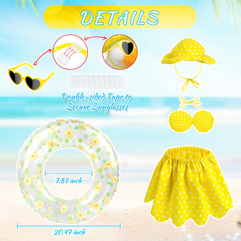 PaLuQiYa Hawaiian goose outfit front view showcases complete tropical ensemble.