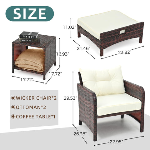 Pamapic beige outdoor furniture for balcony, ideal for lounging and conversation