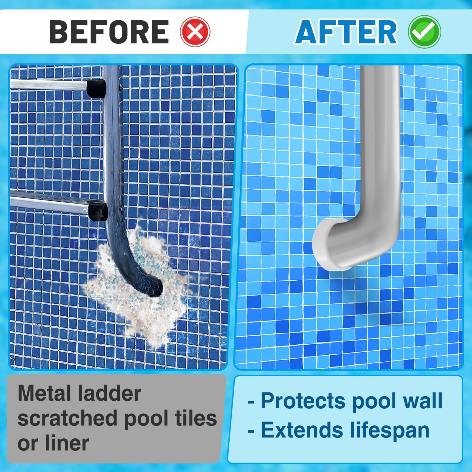 PAMASE anti-slip bottom pattern on bumper cap for safer use