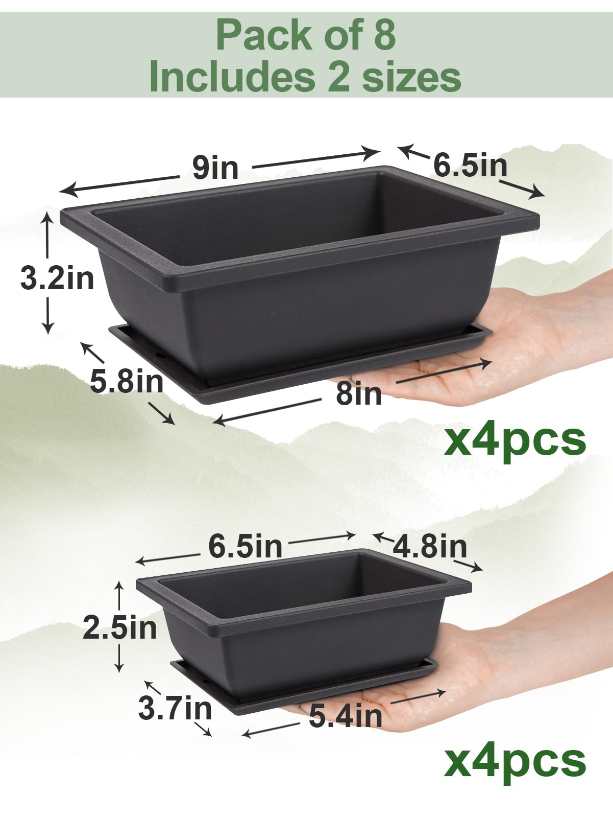 Pamase drainage holes support airflow and healthy root moisture management.