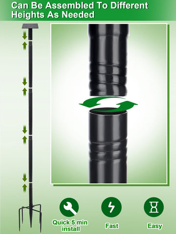 PAMASE outdoor birdfeeder stand suitable for garden and patio