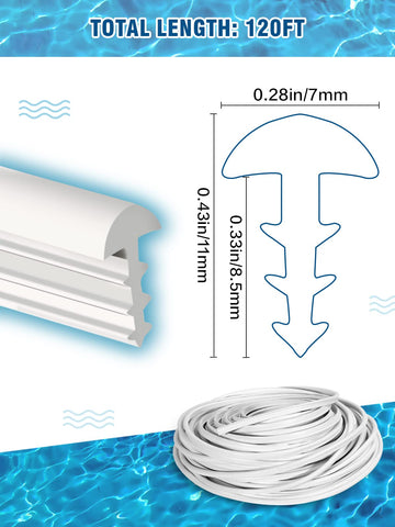 PAMASE pool liner fix for above-ground and inground pools improves fit and appearance.