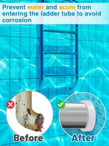 PAMASE rubber bumper material, durable for inground pools, white finish
