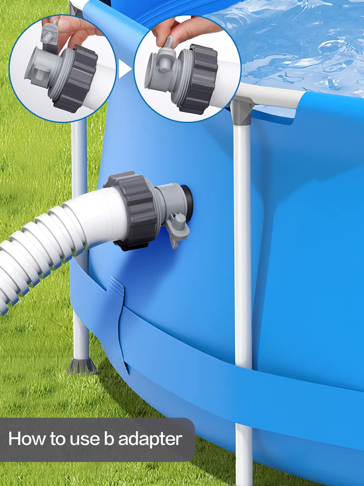 PAMASE saltwater system compatibility supports easy above-ground pool integration.