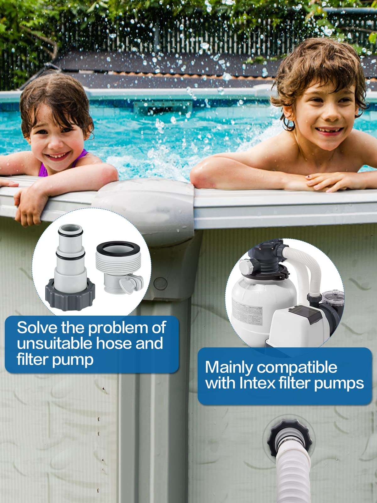 PAMASE stainless steel clamps 27-51mm secure connections in all weather.