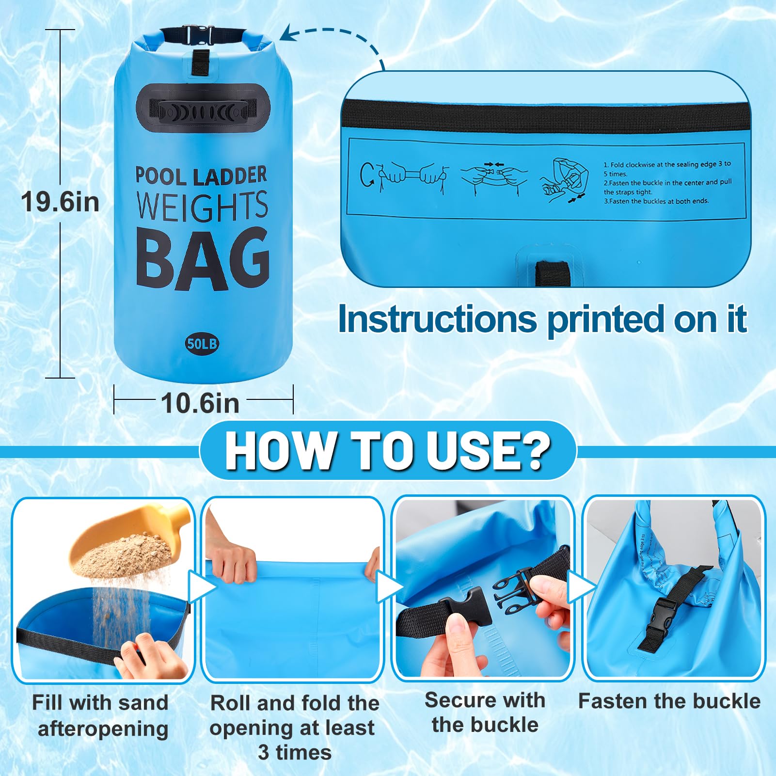 PAMASE versatile weight bag doubles as canopy leg weight for outdoor setups
