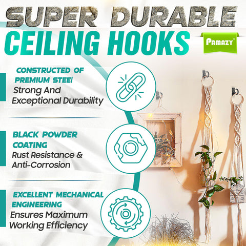 PAMAZY 360-degree rotation enables precise positioning of hanging objects.