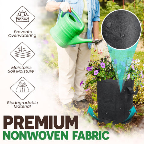 PAMAZY nonwoven fabric provides breathable, durable planting containers you can reuse.