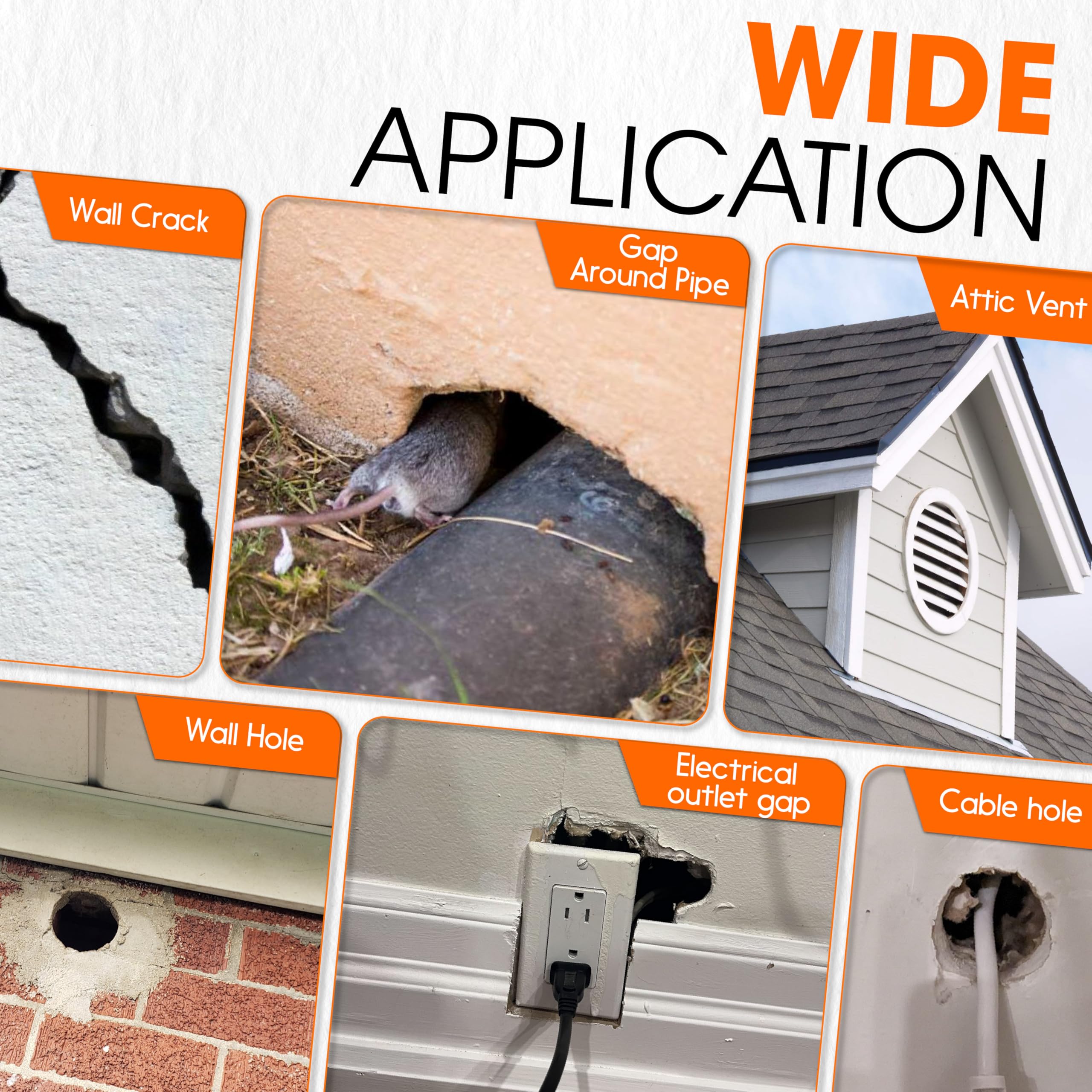 PAMAZY spray foam expands to seal cracks and gaps in walls.