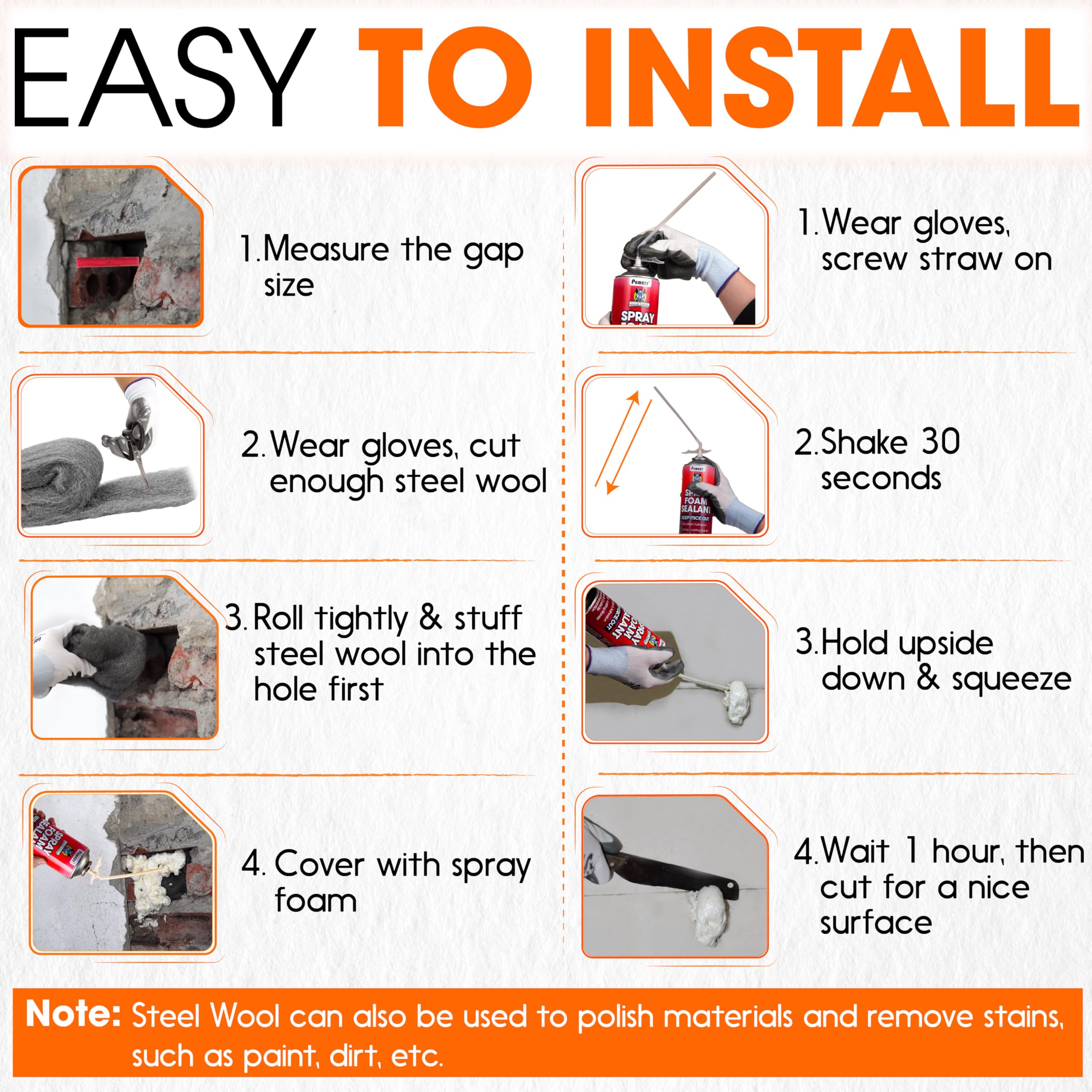 PAMAZY complete rodent barrier kit blocks multiple entry points at home.