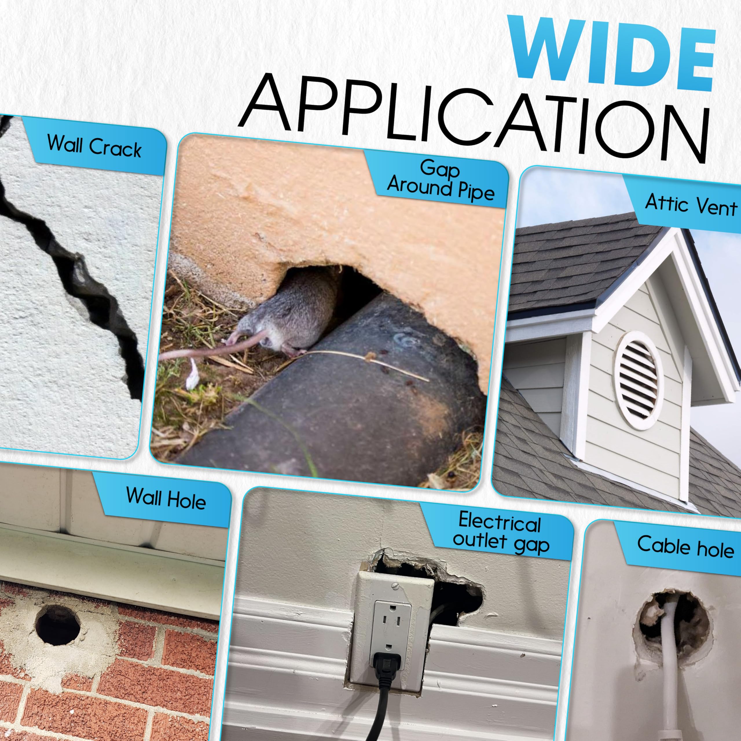 PAMAZY foam application around pipes and vents creates a seal
