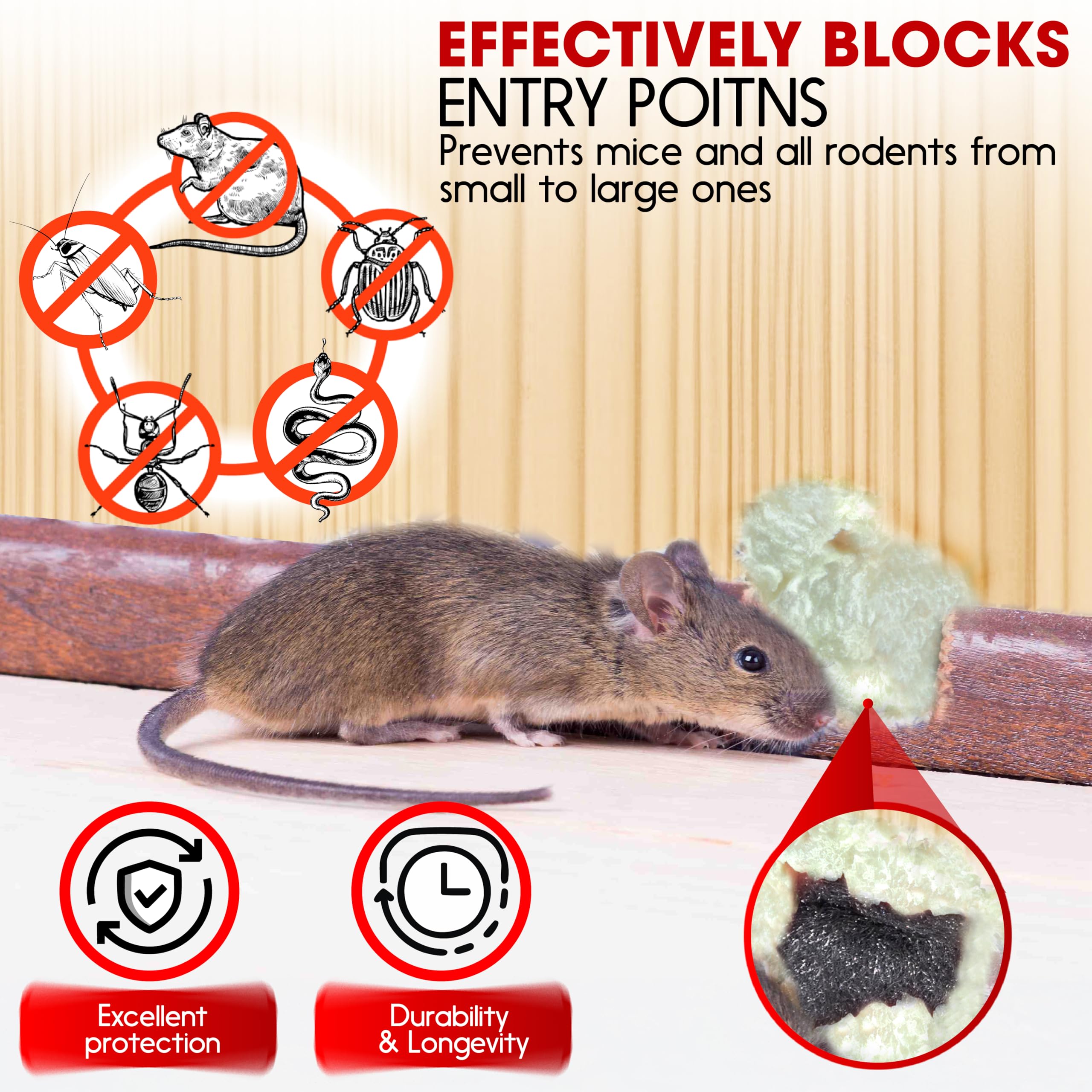 PAMAZY gloves protect hands during installation and handling of materials.