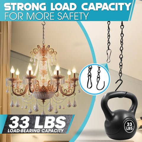 Pamazy S-hooks included for quick, secure mounting.
