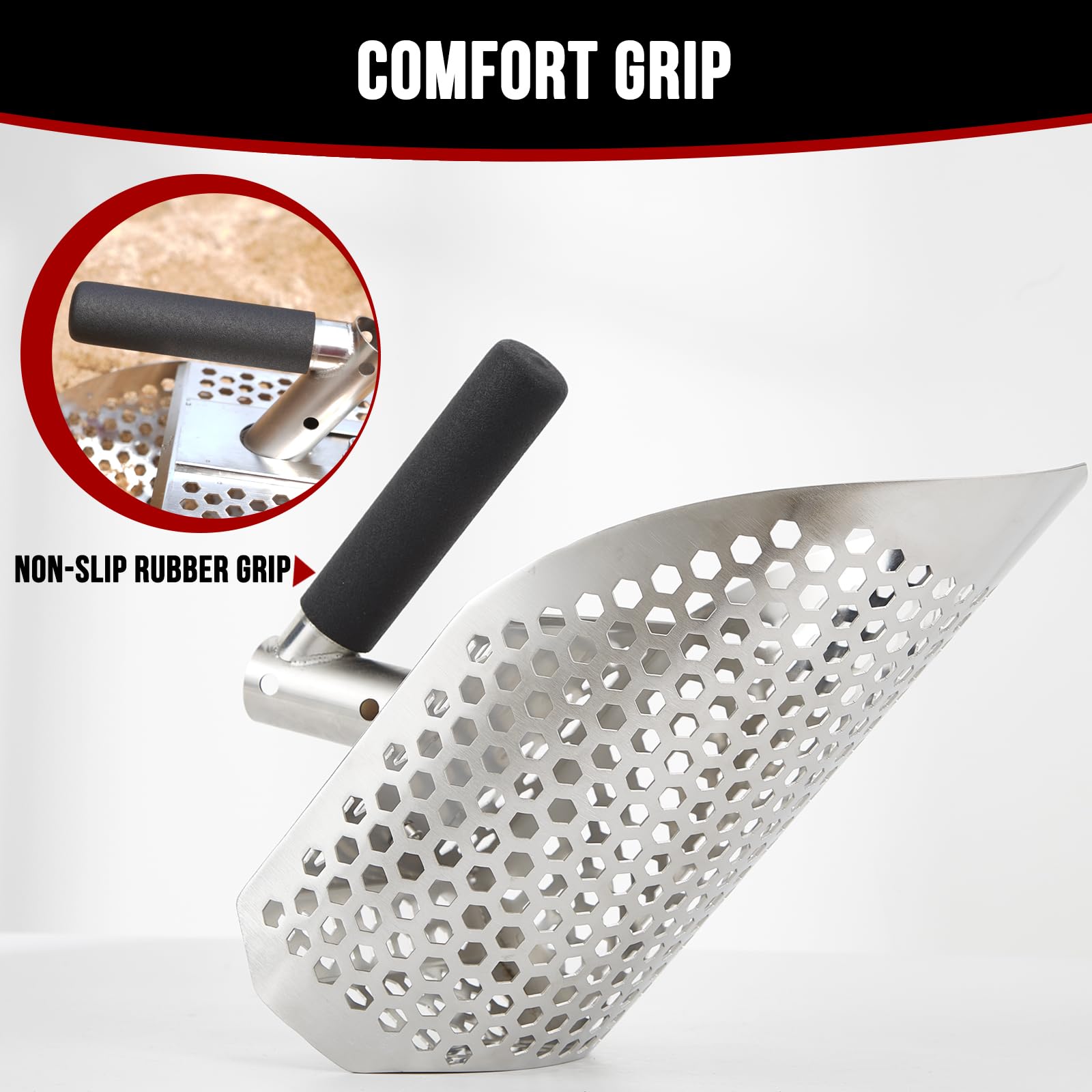 PAMLIAPY small digging shovel complements the main scoop for versatile sand tasks.