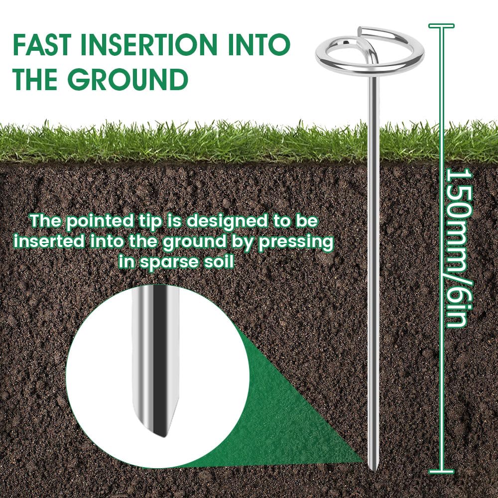Pamofuper easy install landscape pin easy to press into soil
