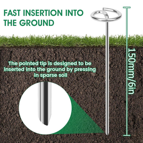Pamofuper easy install landscape pin easy to press into soil