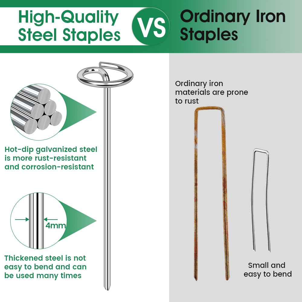 Pamofuper multiuse garden stake ideal for tarps and mats