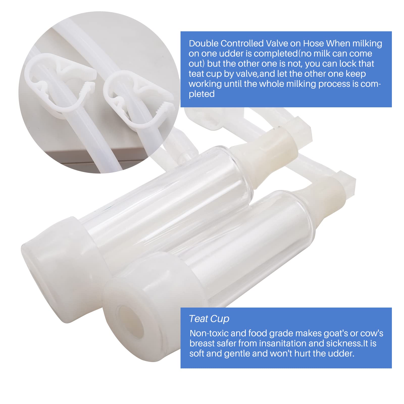 Pamunula power adapter included for reliable electric milking sessions.