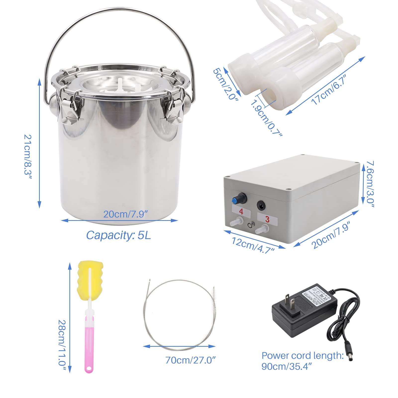 Pamunula pulsation system close-up showing adjustable milking action.