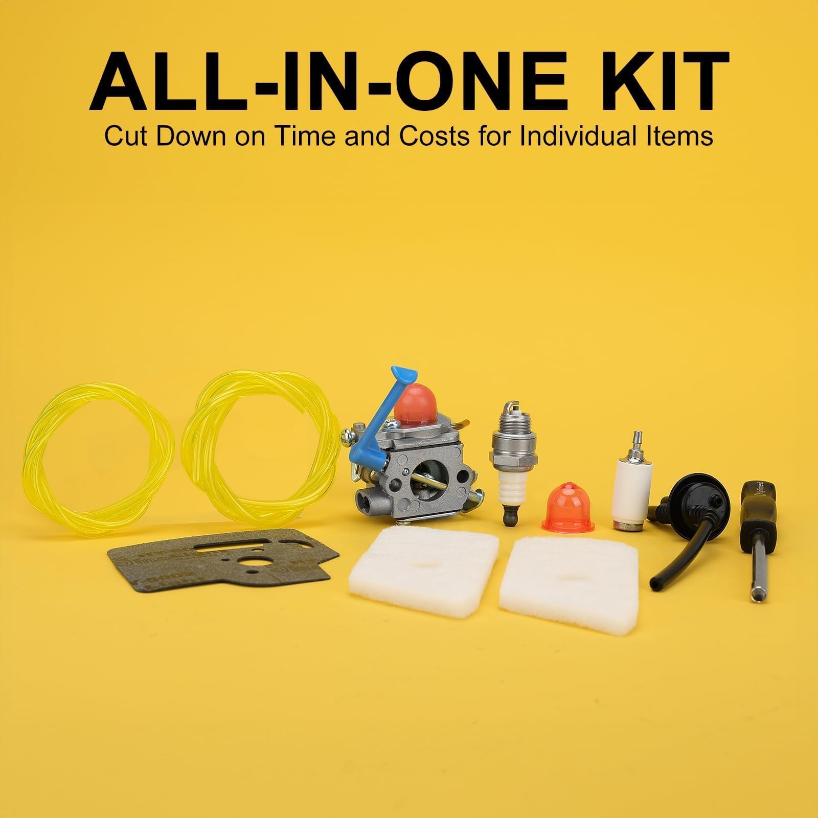 Tuning kit components shown for faster Husqvarna maintenance