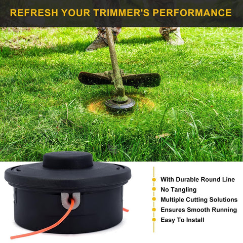 Panari 25-2 trimmer head with durable plastic and metal body for longevity.