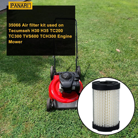 Panari 35066 air filter side view with compact seal for a snug fit
