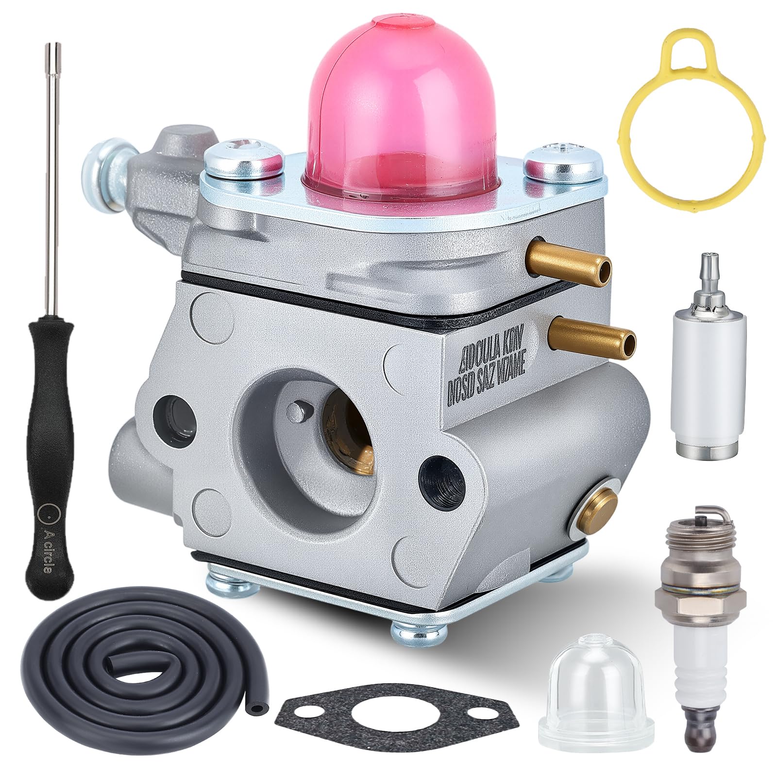 Panari 753-06190 carburetor closeup highlighting durable brass components for longevity.