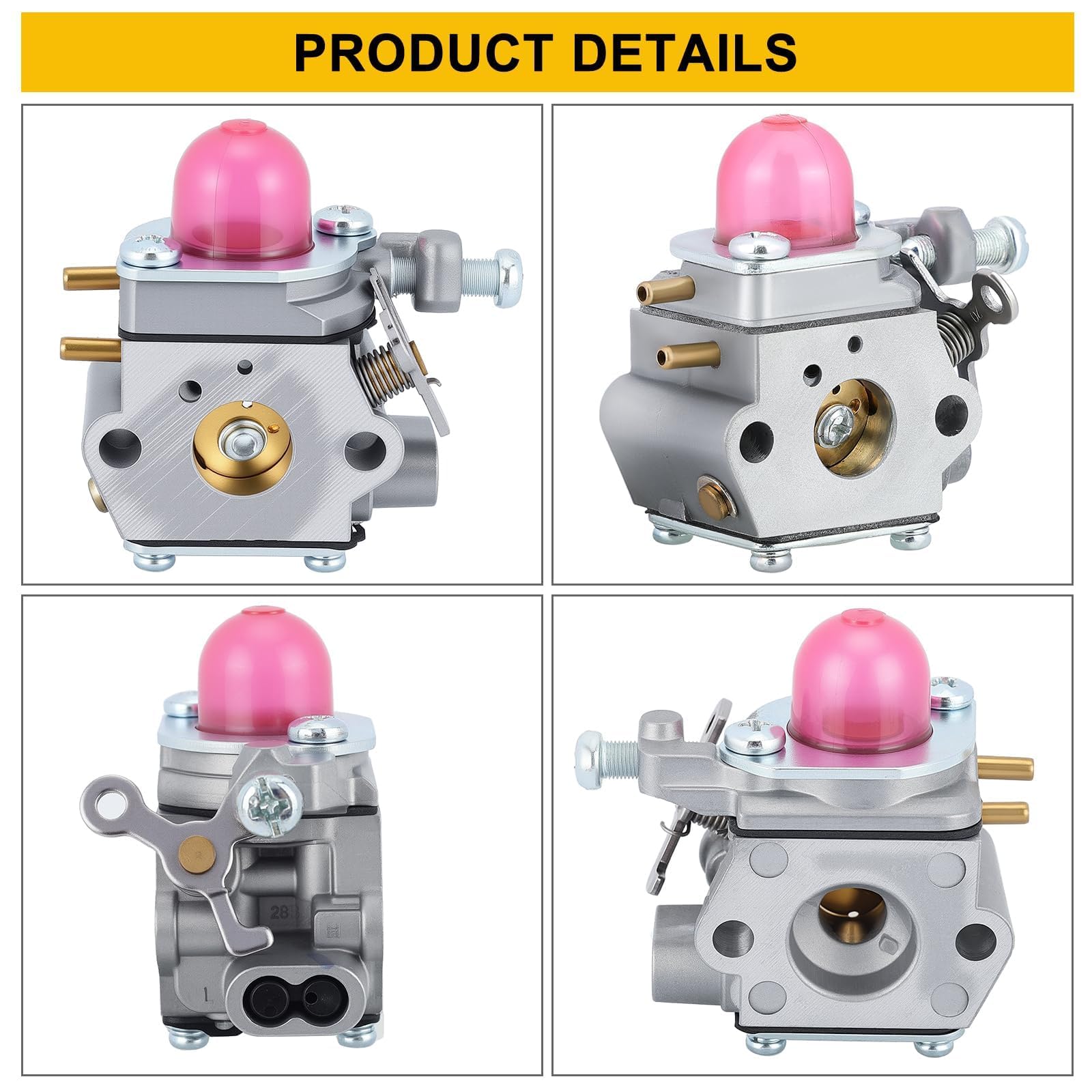 Panari 753-06190 carburetor kit includes gasket and fuel lines.