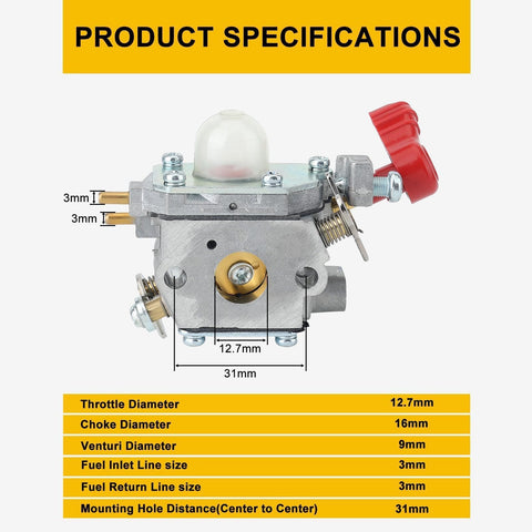 Panari carburetor compatibility list covering Troy-Bilt, Murray, and Remington models.