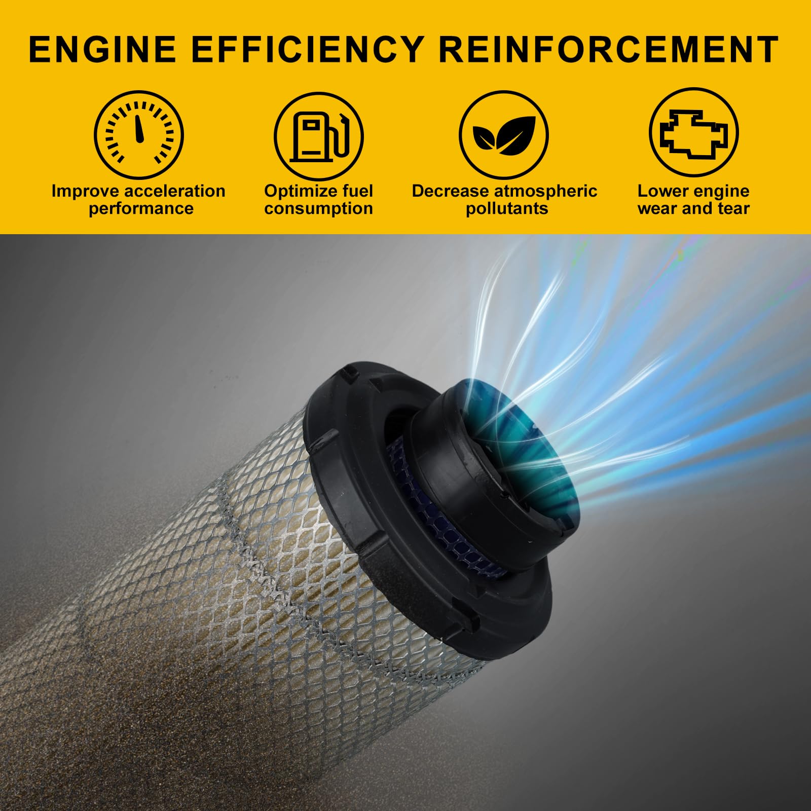 Panari air filter easy installation clip demonstrates simple mounting