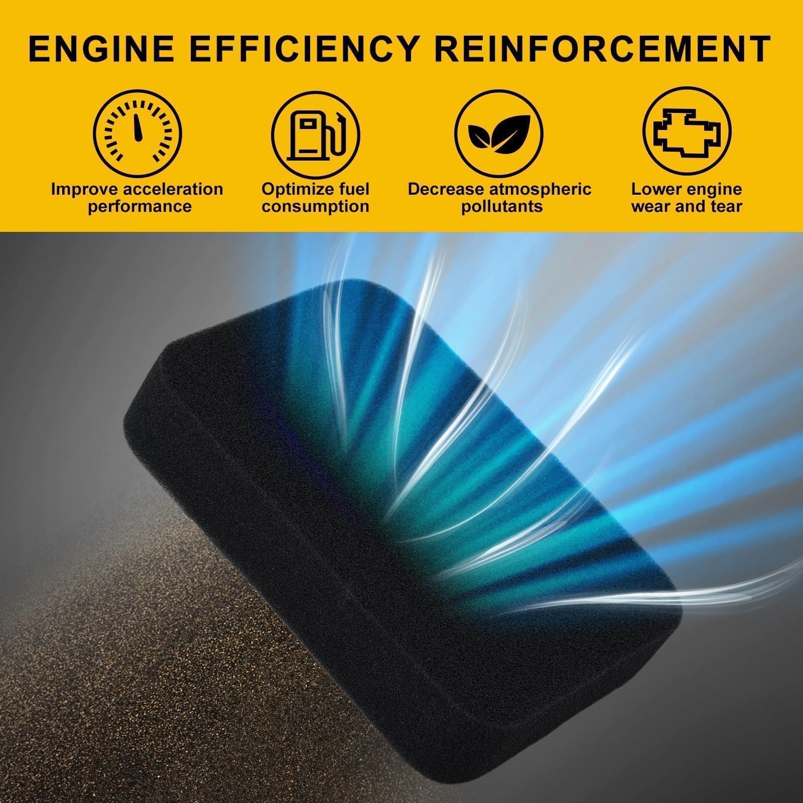 Panari air filter compatible with EB6500X engines for large portable power.