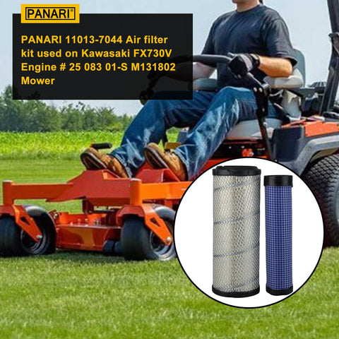 Panari air filter on Kohler engines side view highlights broad compatibility