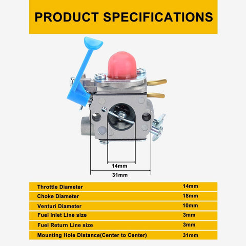 Carburetor tool included beside the kit
