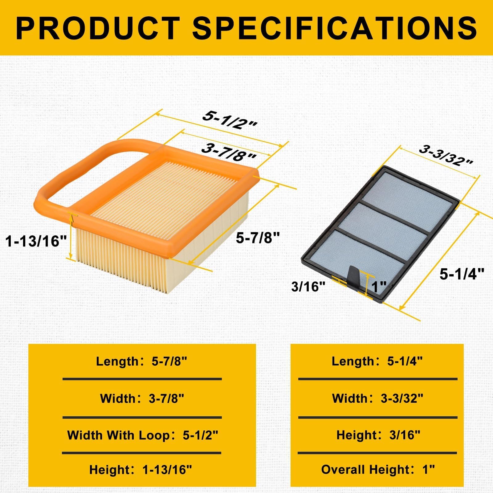 Panari concrete saw filter replacement kit for fast straightforward maintenance