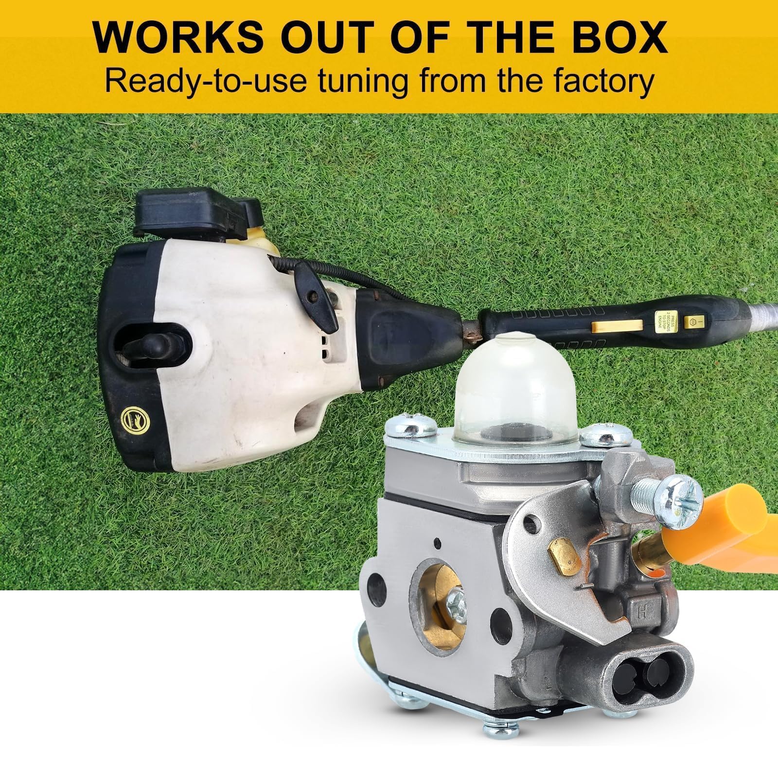 Panari CS26 primer bulb and gasket included for easier starting.