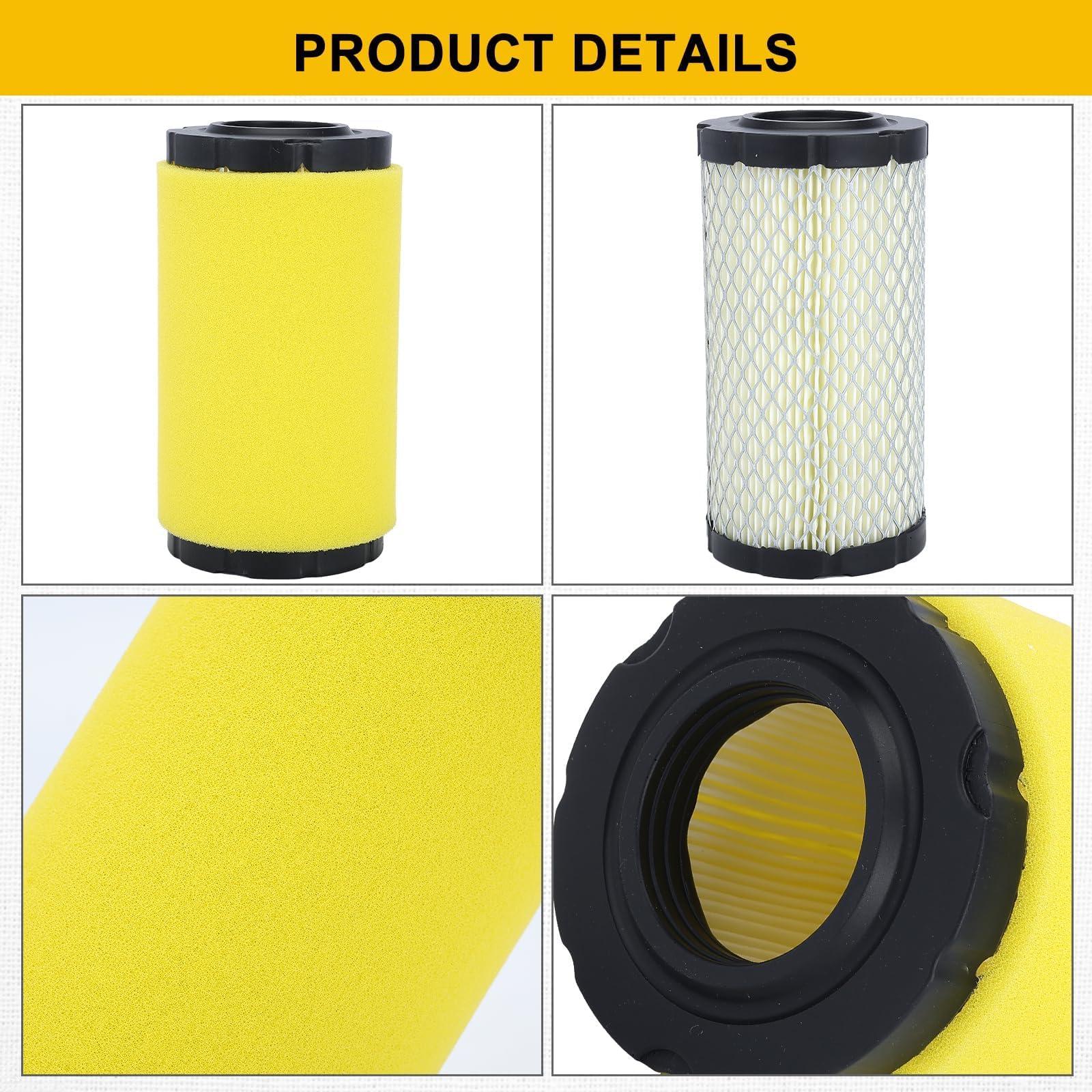 Panari durable filtration material for dependable mower maintenance.